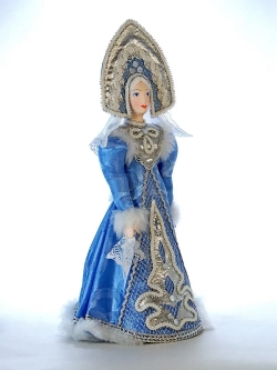 Кукла коллекционная Снегурочка. Новогодняя игрушка под елку