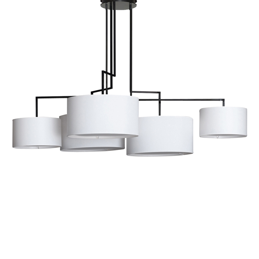 Ceiling design lamp  Noon 5 by Zeitraum (White)