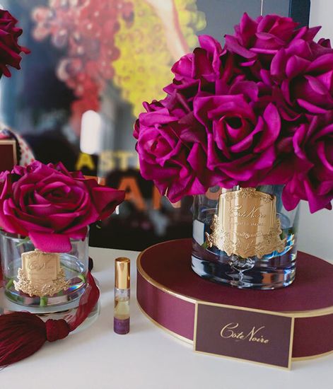 Большой букет красных роз, Cote Noire