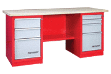 Верстак слесарный 2 тумбы: 3 ящика/4 ящика 01.234 Ferrum