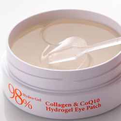 Petitfee Hydrogel 98% Collagen&CoQ10 Eye Patch Коллагеновые гидропатчи под глаза с коэнзимом Q10, 60 шт/ 30 пар