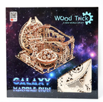 Механическая деревянная сборная модель Wood Trick Бегущий лабиринт Галактика Марбл