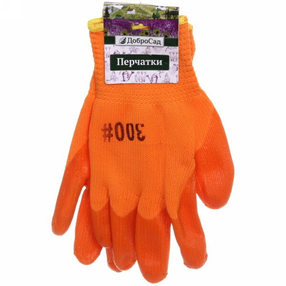 Перчатки акриловые «Наша Дача» с ПВХ обливом 3/4, утеплённые ДоброСад