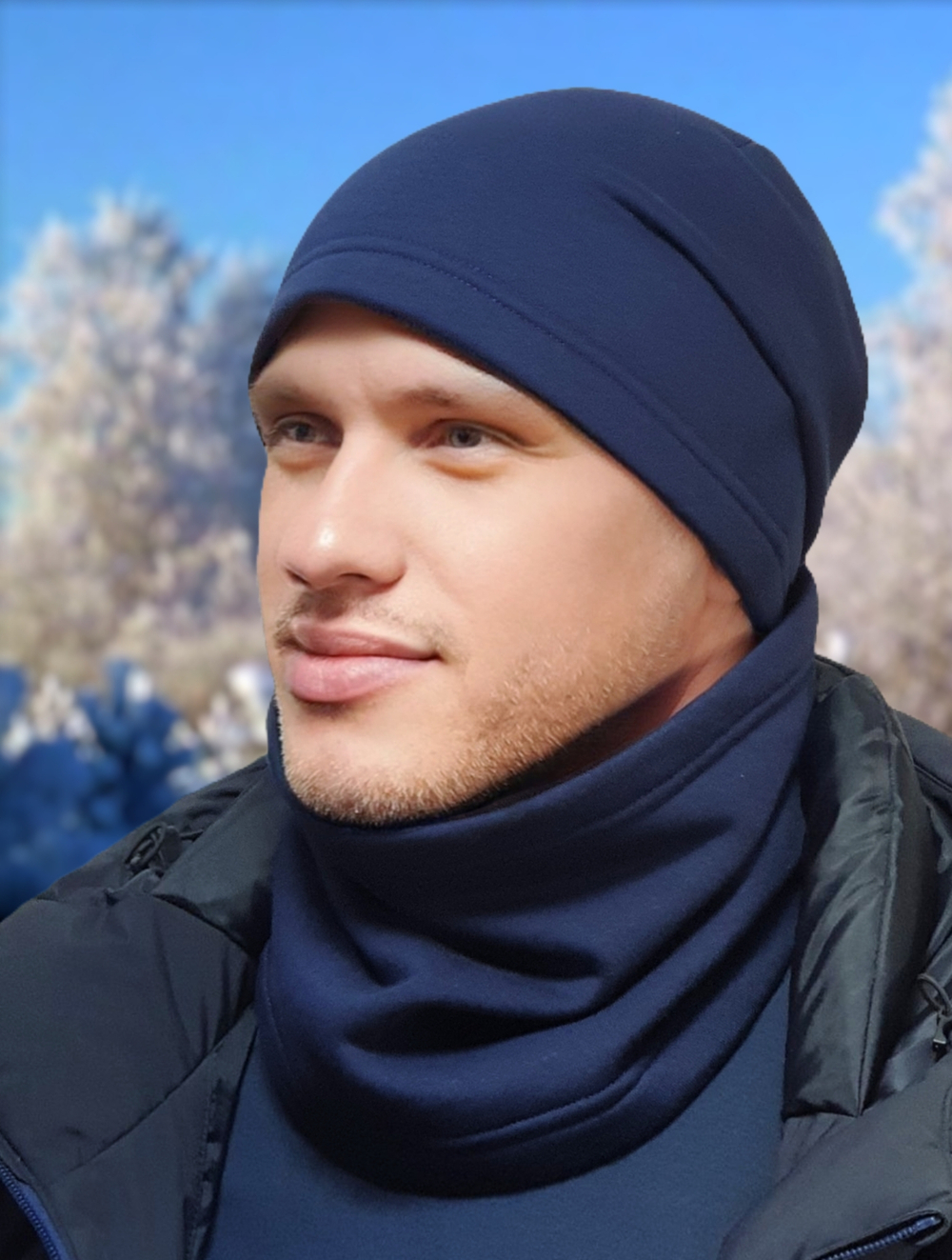 Шапка МИШЕЛЬ хлопковая утепленная
