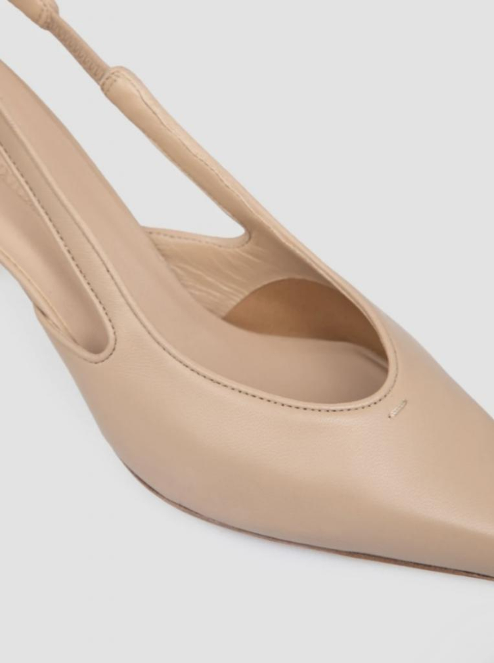 Туфли Max Mara SOFTSLING в бежевом цвете