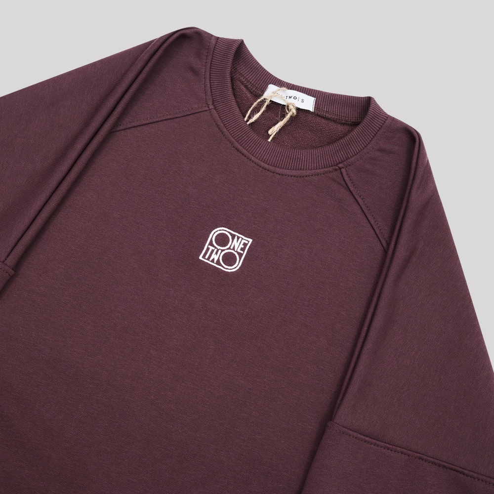 Raglan Sweatshirt LOGO Catawba Grape