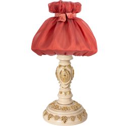 Настольная лампа Корса Айвори с абажуром Мадлен Роза