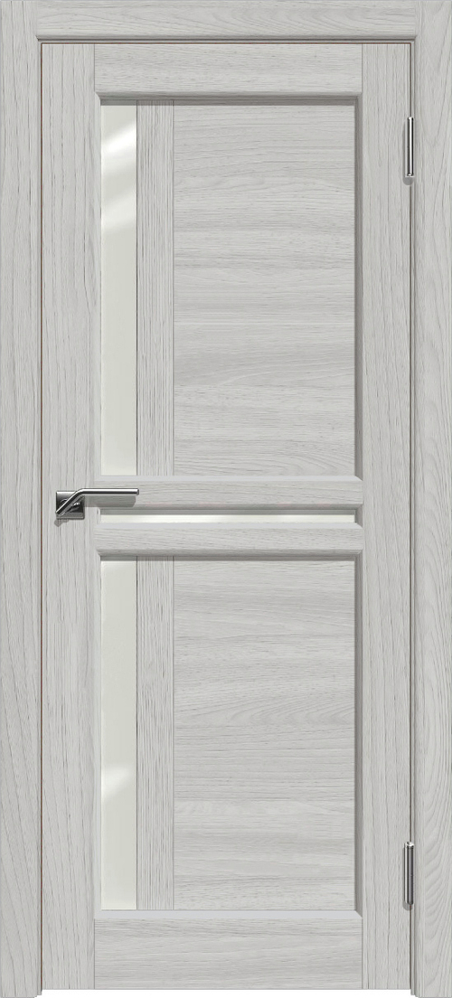 Межкомнатная дверь М-4 / Цвет Лиственница белая / Стекло "Сатинато" / Двери Верда