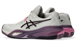 Женские теннисные кроссовки Asics Gel-Resolution X Clay - soft oat/dark aubergine
