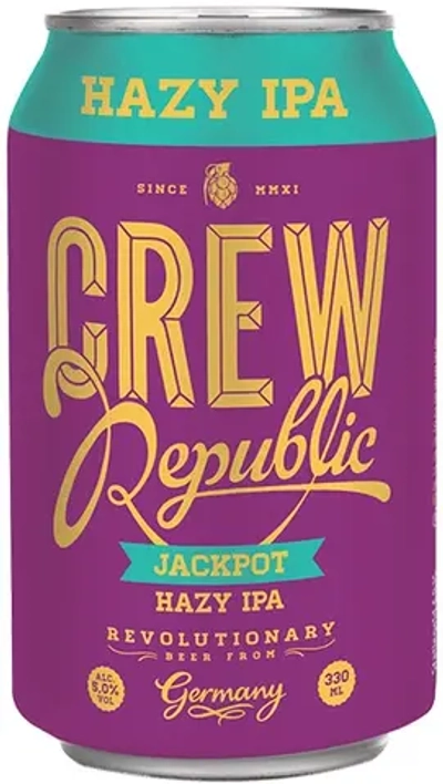 Пиво Крю Репаблик Джекпот Хази ИПА / CREW Republic Jackpot Hazy IPA 0.33 - банка
