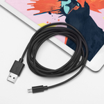 Дата-кабель USB-microUSB, 1.2м, черный