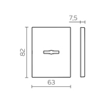 Накладка на сувальдный замок ESC.S-auto.TRG/K.486 с авт. шторками SSC-16 сатинированный хром (1 шт)