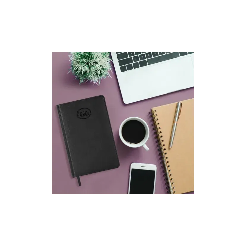 Ежедневник А-5 2026 BRAUBERG Favorite, под кожу, черный, 117037