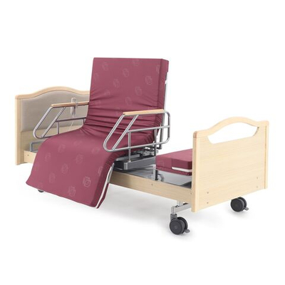 Кровать электрическая MED-MOS DB-2B с поворотным креслом в правую сторону (светлое дерево)