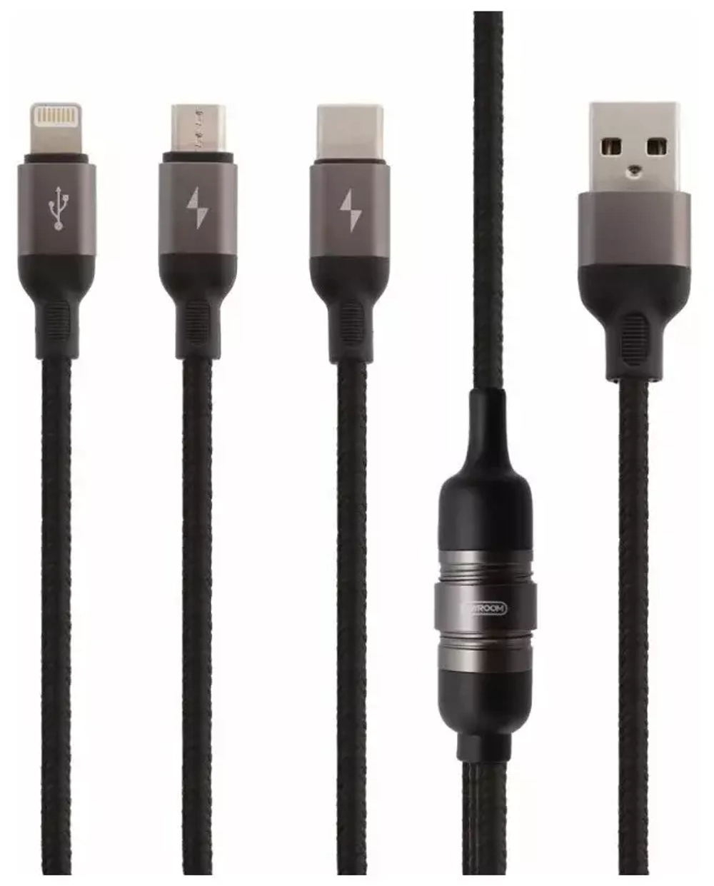 USB cable (3 в 1) micro/lightning/type C S-M401 1.5m Joyroom 3.5А black