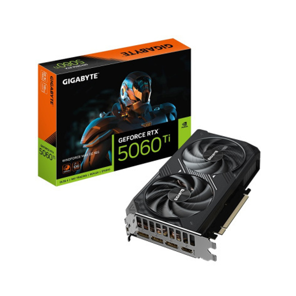Видеокарта GIGABYTE GeForce RTX 5060 TI WINDFORCE MAX OC (GV-N506TWF2MAX OC-16GD)