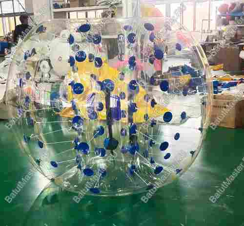 Бампербол ТПУ, диаметр 1,8 м, с синими держателями