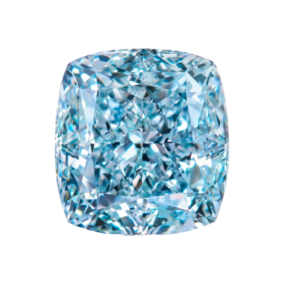 Бриллиант Fancy Light Blue VVS2 Антик 0,69 карат 5,8 х 5,5 мм