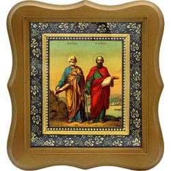 Петр и Павел  Святые апостолы. Икона на холсте.