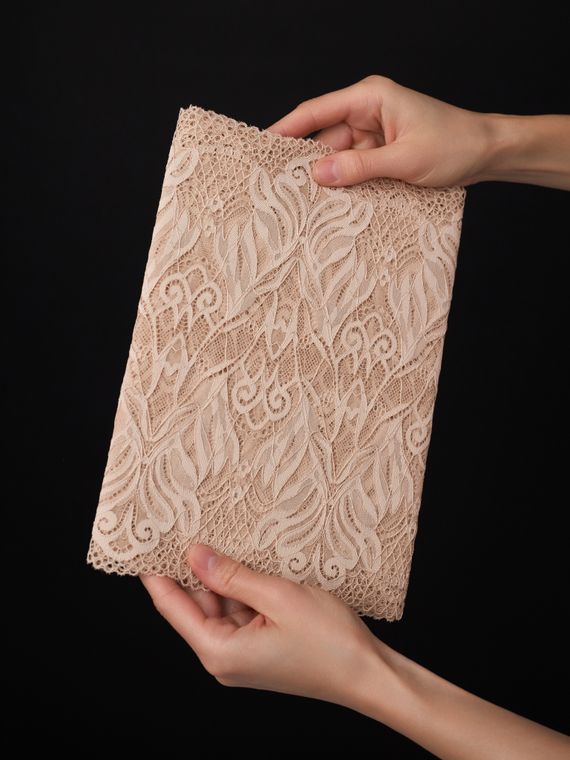 03-294 Кружево эластичное 24 см, бежевый 775