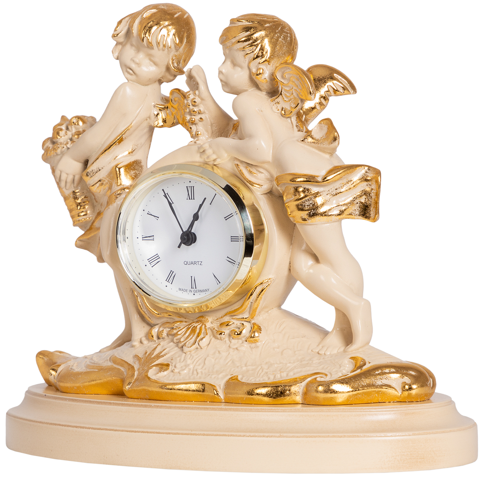 Часы настольные Путти малые Айвори