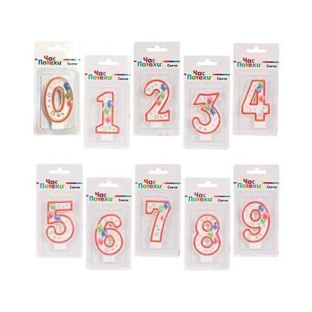 Свечи-цифры Шары 7см