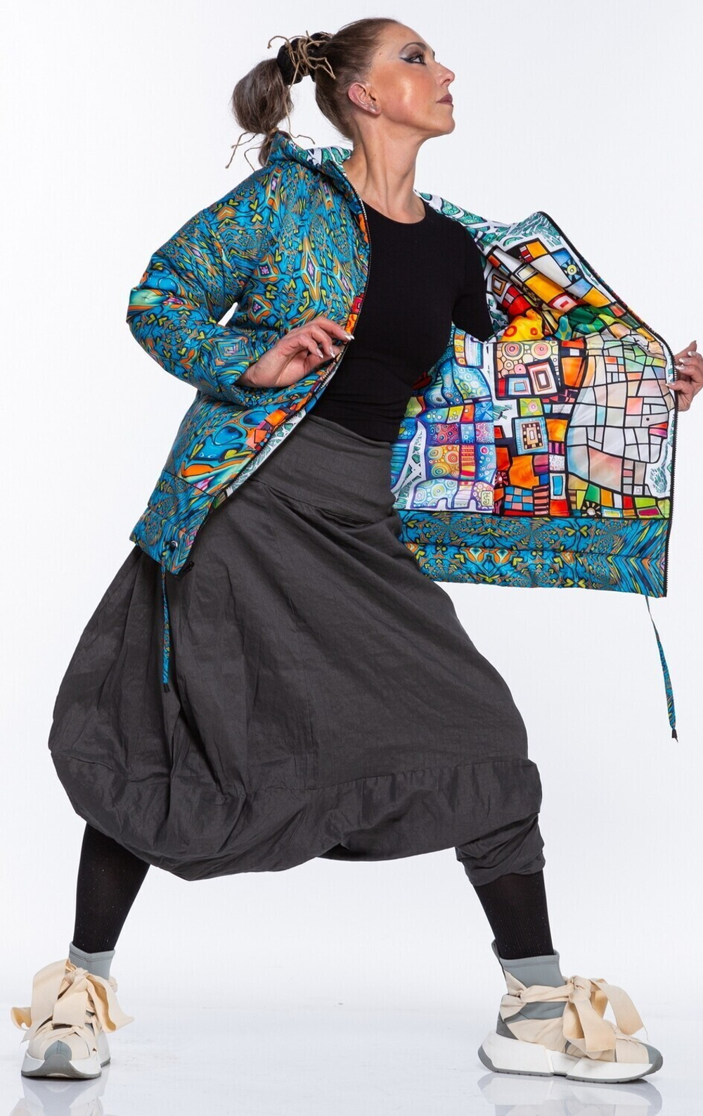 Двусторонняя куртка «Витражи», по мотивам живописи Тани МакКабе