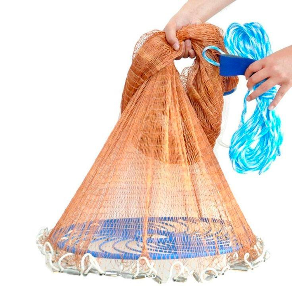 Кастинговая сеть капрон (Американский тип) с Большим кольцом 3,0 м - 10FT