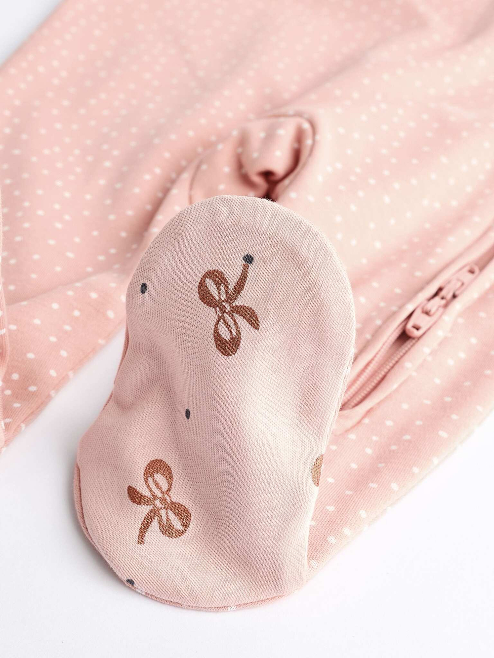 Комбинезон / Cлип для малышей Next K79-501, 3 шт., Молочный, Розовый