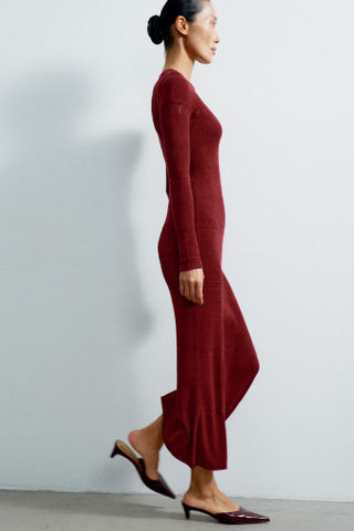 Платье ZELMA, бордовый