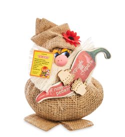 GAEM Art DO-050 Домовой Васек с перцем и бутылкой