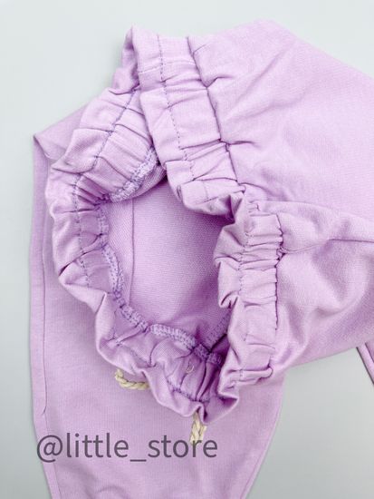 Штанишки из футера(тонкого), Лиловые