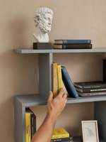 Стеллаж, 72х24х174, Марм, напольный, для игрушек и книг, серый, ЛДСП