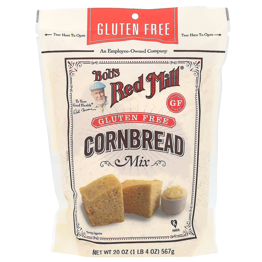 Bob's Red Mill, Cornbread Mix, без глютена, 567 г (20 унций)