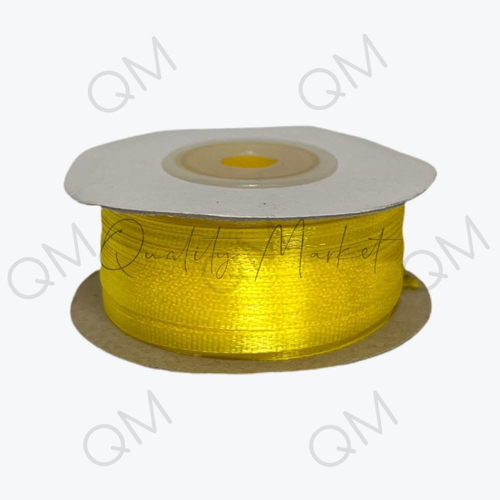 Лента атласная 3 мм 90 ярд (желтый) №143