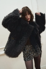 Двусторонняя шубка Grey, Серая