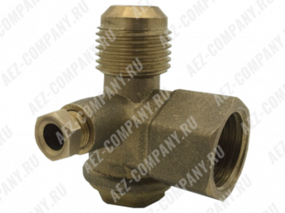 Клапан компрессора обратный (вход/выход: 1/2"Н - 1/2"Вн, трубка:Вн, гайка) [AEZ]