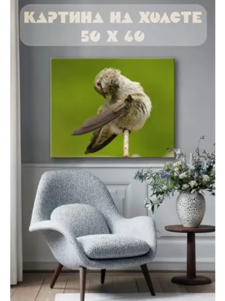 Картина на стену 40 X 50 Птица