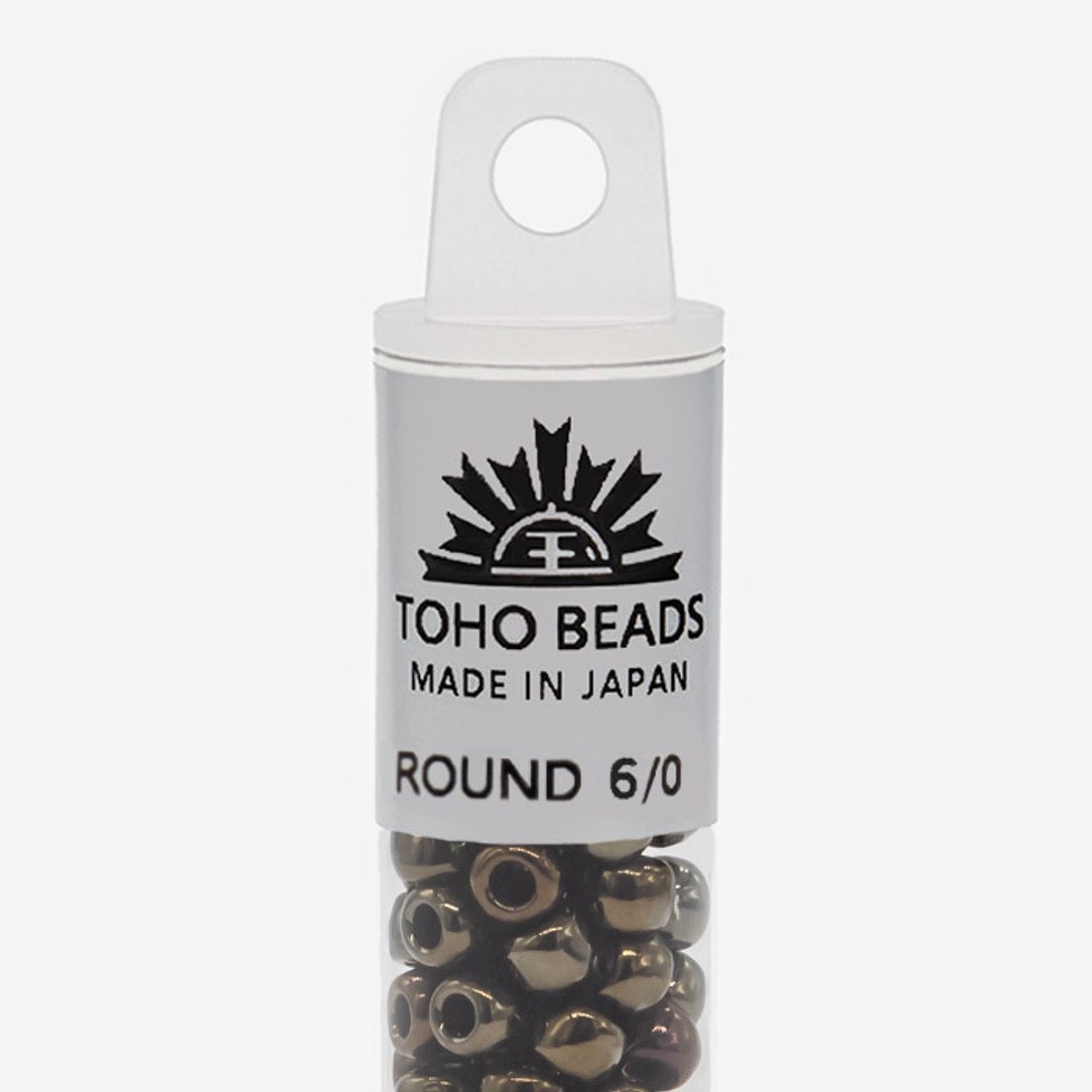 Японский бисер TOHO Round 6/0 (№83), металлизированный, непрозрачный глянцевый
