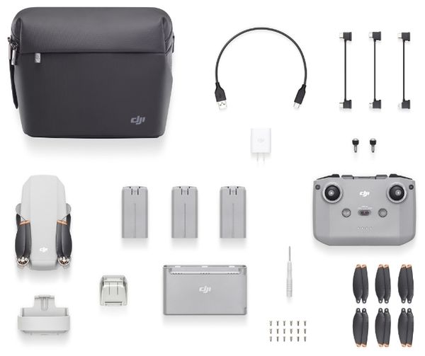 Квадрокоптер DJI Mini 2 Fly More Combo, gray
