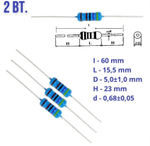 Резистор металлопленочный MF-2W 3.9M