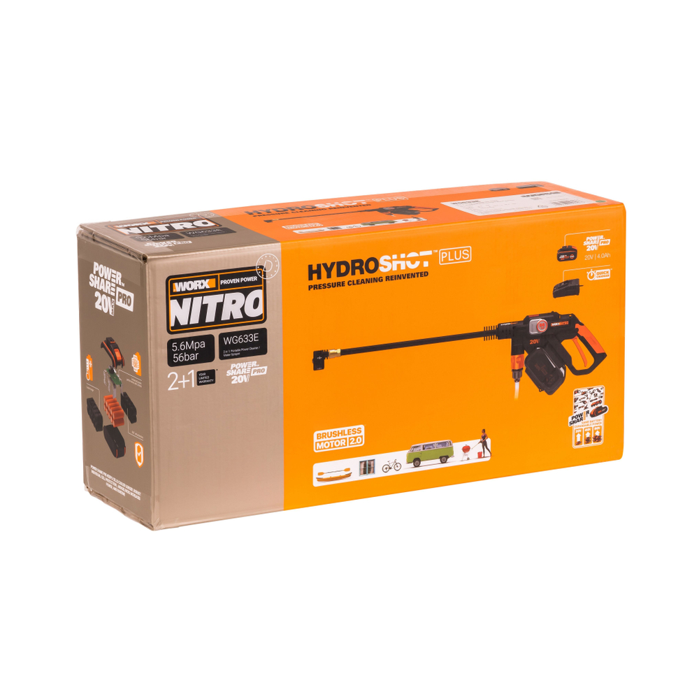 Аккумуляторная мойка высокого давления бесщёточная WORX WG633E