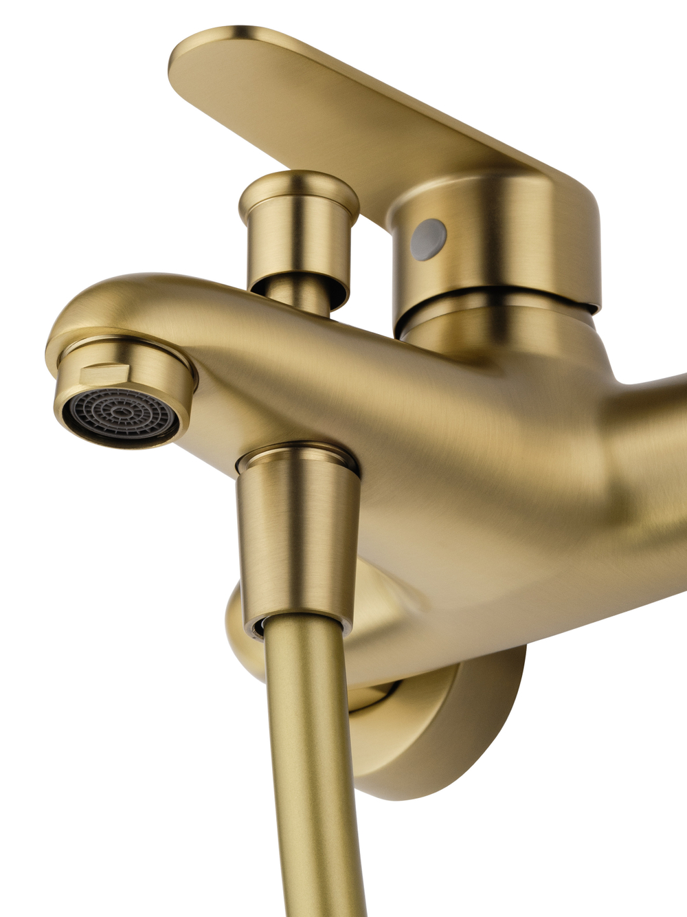 Смеситель для ванны с душем WONZON & WOGHAND ALFA, Брашированное золото (WW-AE3204-BG)