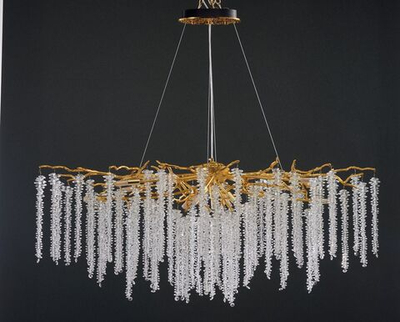 люстра Coral Crystals Long Copper II