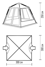 MOSQUITO шатёр Talberg  (серый)