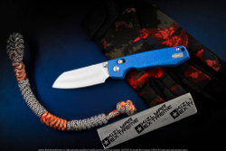 Нож Vosteed Raccoon CB сталь 14C28N Satin рукоять Blue Micarta