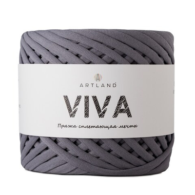 Трикотажная пряжа Viva, 100% х/б, 300 гр, 100 м, т.серый, ожидаем