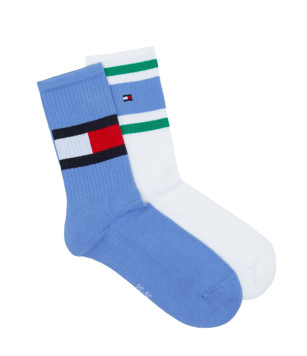 Носки 2 пары flag Tommy Hilfiger - голубой(394020001)