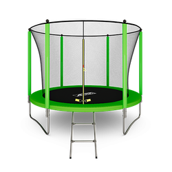 ARLAND Батут 10FT с внутренней страховочной сеткой и лестницей (Light green)