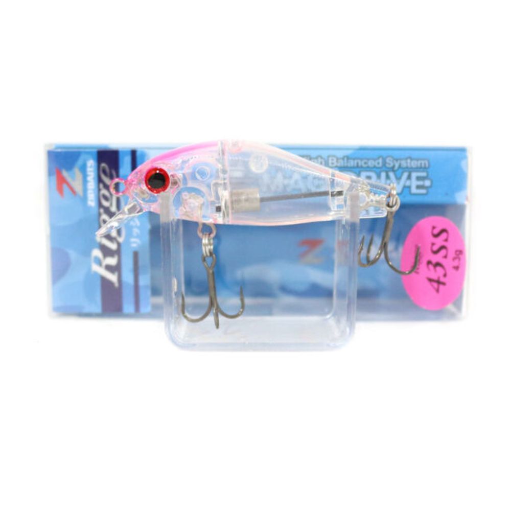 Воблер ZipBaits Rigge 43SS(SW) 194 Clear Pink Head